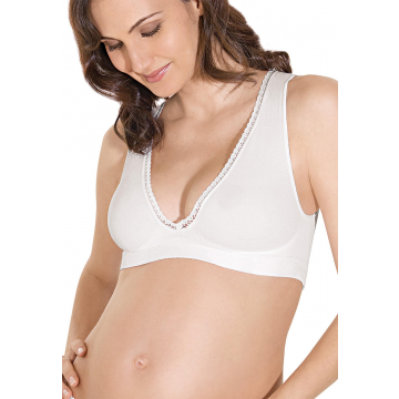 Soutien-gorge d'allaitement post-accouchement avec fibre de lait