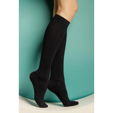 Thermo-Kniestrümpfe aus Wolle und Kaschmir mit Graduierter Kompression 18-22 mmHg